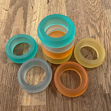 8 Multicolour Modern Napkin Rings