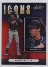 2022 Panini Absolute Icons Spectrum Red /99 Christian Yelich #I-10 1cc0