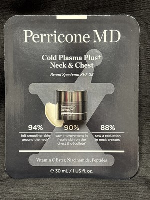 Perricone MD Cold Plasma Plus+ Neck & Chest Broad Spectrum SPF 25 Exp 02/2026