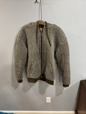 Seven Apparel Hoodie Mens Medium Gray Sherpa Lined Full Zip Fleece Jacket