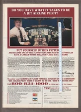 1986 AFTA Magazine AD~AEROSPACE FLIGHT Training ACADEMY~Be A JET AIRLINE PILOT