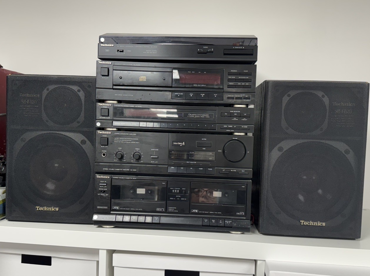 Technics Stack Technics stack system SU-X101 Vintage Technics turntable & speakers ...
