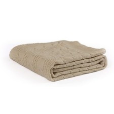 Cable Knit Throw Blanket for Couch Lightweight Soft Cozy Twin Size Throw Blan...
