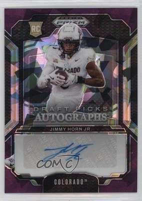 2025 Panini Prizm Draft Picks Purple Ice 21/199 Jimmy Horn Jr Rookie Auto RC 3hd