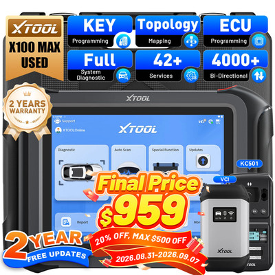 2026 USED XTOOL X100 MAX IMMO Key Programmer Auto Diagnostic Tool 42+ Services