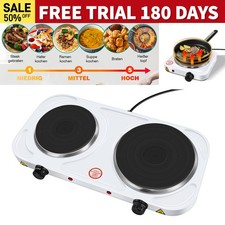Double Single Electric Hot Plate Portable Table Top Cooker Hob 1000W/1500W Stove