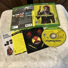 Xbox One ~ Cyberpunk 2077 *Disc 2 ONLY* Double-Sided Cover Art & Sticker Sheet