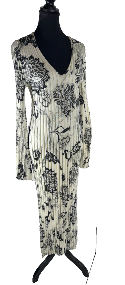 Robe ETRO Femme Noire Imprimé Floral/paisley - Taille IT40 (US4/S) - Neuve Avec étiquettes