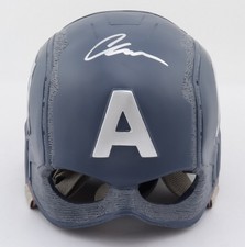 CHRIS EVANS SIGNED CAPTAIN AMERICA HELMET AUTHENTIC AUTGRAPH BECKETT WITNESSED