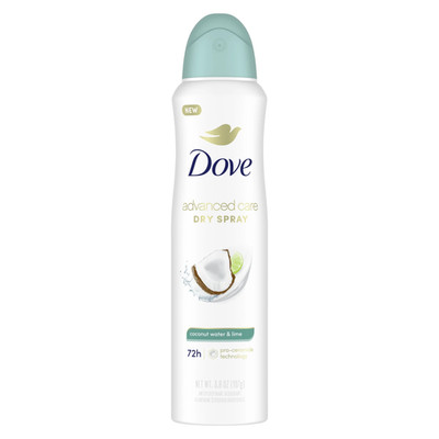 Dove Advanced Care Women'S Antiperspirant Deodorant Dry Spray Coconut Water & Li