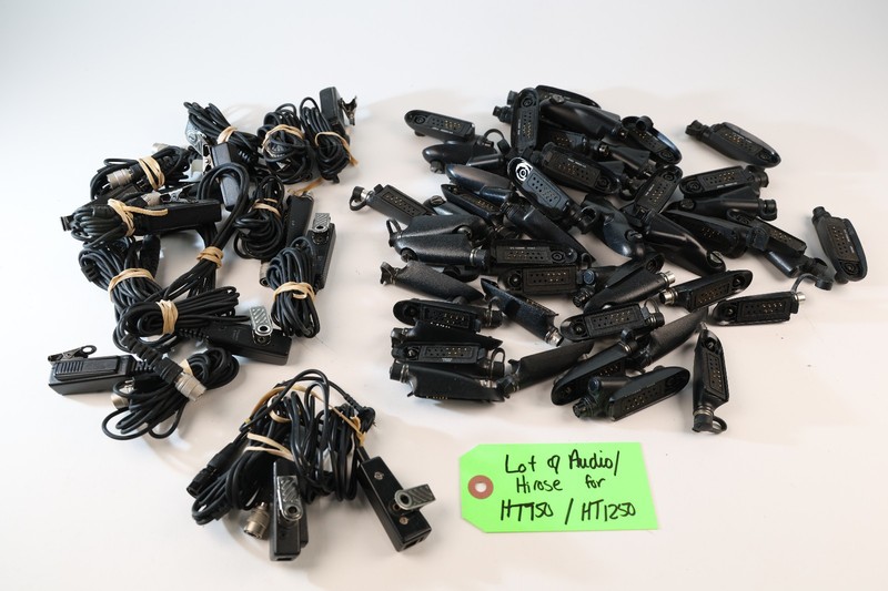 (Huge Lot) Motorola HT750 HT1250 Hirose V1-10896 audio accessories *Sold AS-IS
