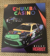Nascar Driver #35 Riley Herbst Chumba Casino 2025 Postcard