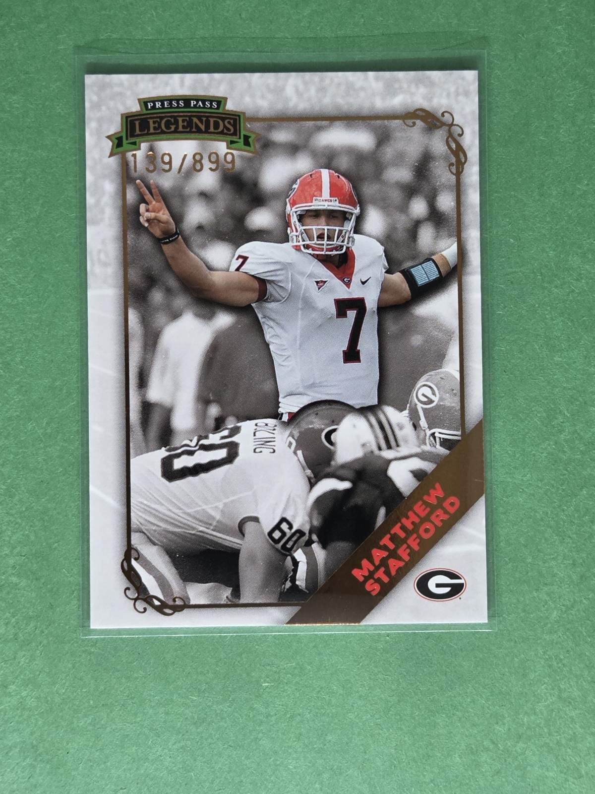 Matthew Stafford Press Pass Legends #17 Bronze