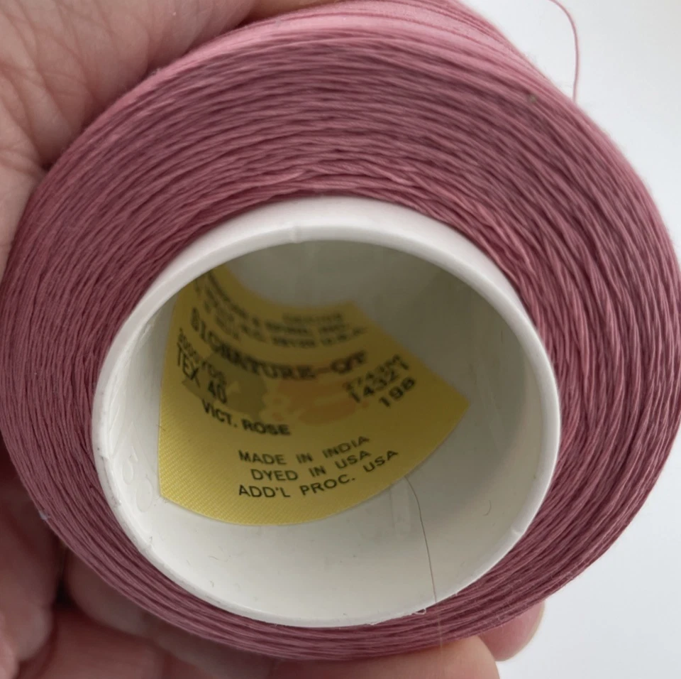 Signature QT Cone Thread 40 wt Pastel Cotton Wrapped Poly 5 Partial Cones USA - Image 3 of 4