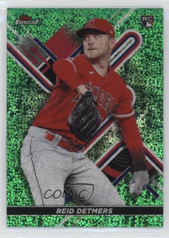 2022 Topps Finest Green Speckle Refractor 41/125 Reid Detmers #26 Rookie RC c4i
