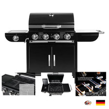 Gasgrill mit Thermometer 4*1000BTU 2,93kW Piezo