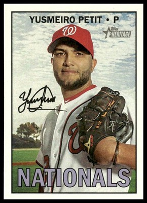 2016 Topps Heritage #584 Yusmeiro Petit Washington Nationals NM+