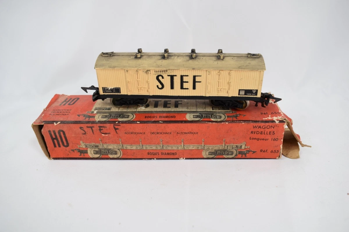 JOUEF Ho Lot de 5 wagons marchandises STEF RANCHER anciennes attaches