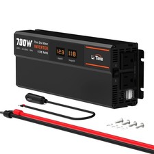Refurbished LiTime 700W Pure Sine Wave Inverter 12V DC to 120V AC for RV Camper