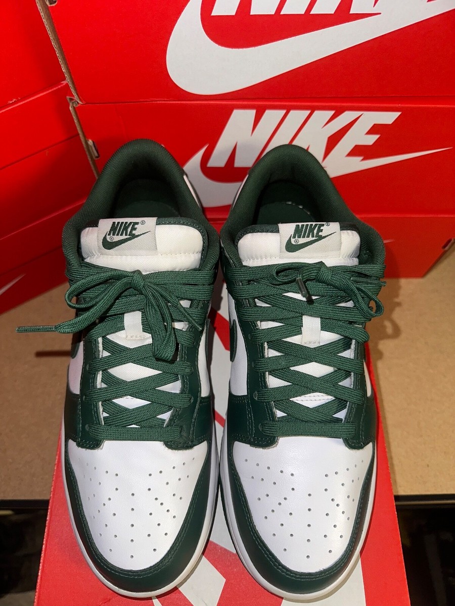 Nike Dunk Low Michigan State Size 9.5 Men OG Green White Very