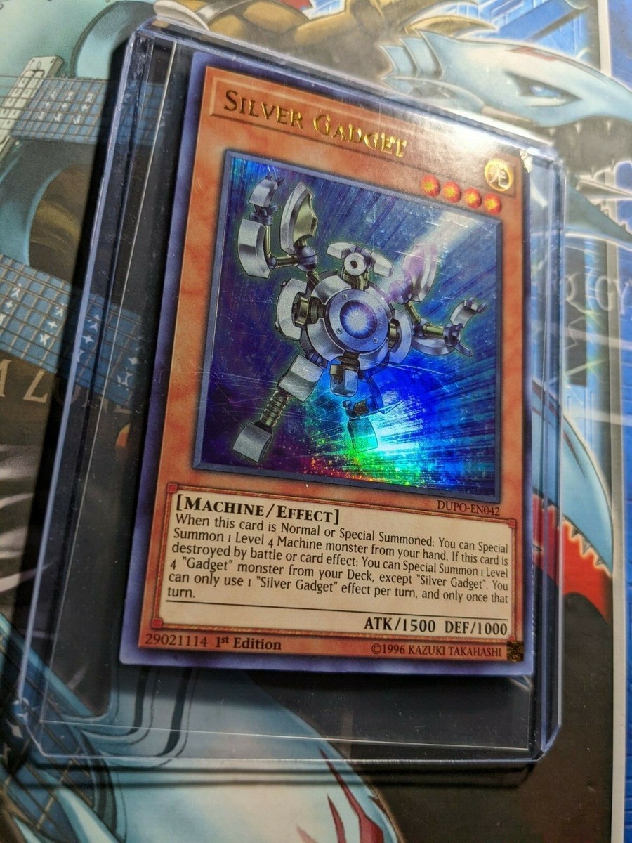 Yu-Gi-Oh! Silver Gadget Ultra Rare Card - DUPO-EN042, 1st Edition From Duel Power Set