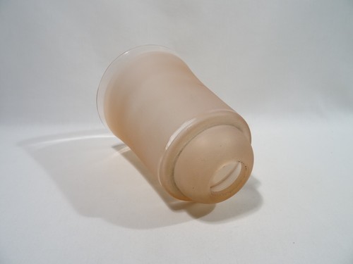 ANCIENNE TULIPE ROSACE EN VERRE DEPOLI ABAT JOUR LAMPE VINTAGE GLASS LAMP SHADE - Picture 3 of 8