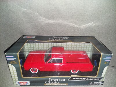 MotorMax 1:24 American Classics 1960 Ford Ranchero Die-Cast Red NIB 