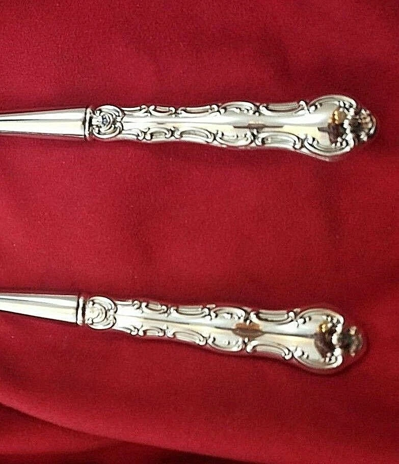 Juego de servidores de ensaladas Strasbourg by Gorham con mango de plata esterlina hechos a medida Foto 2 de 3