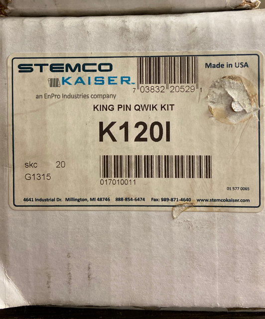 Stemco Kaiser K120I Quik Kit No Ream King Pin Set Navistar 1688411c92