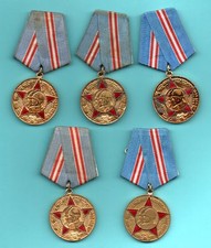 ORIGINAL Russia Lot of 10 Medals of 50 years of the Armed Forces of the USSR 639