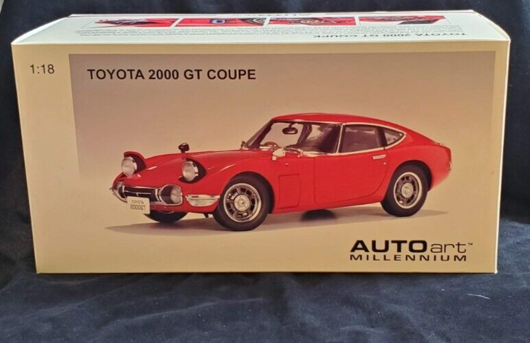 自動車 1/18 AUTOart MILLENNIUM Toyota 2000GT READ AUTOart MILLENNIUM 1/18 TOYOTA 2000 GT Coupe Red