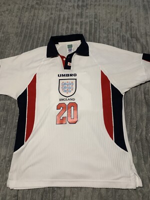 England 1998 Home Medium Score Draw Owen 18” Pit To Pit