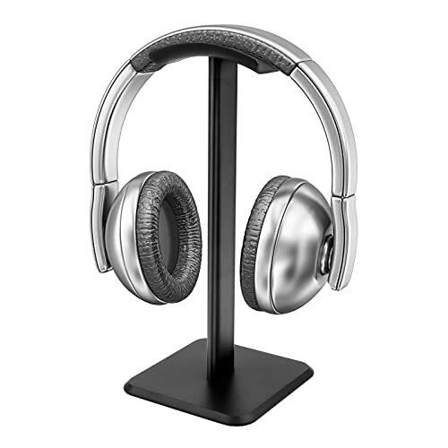 15 Ganzi Portacuffie Da Scrivania E Parete - Supporto Universale Per Cuffie Gaming - Nero E Bianco - Foto 4