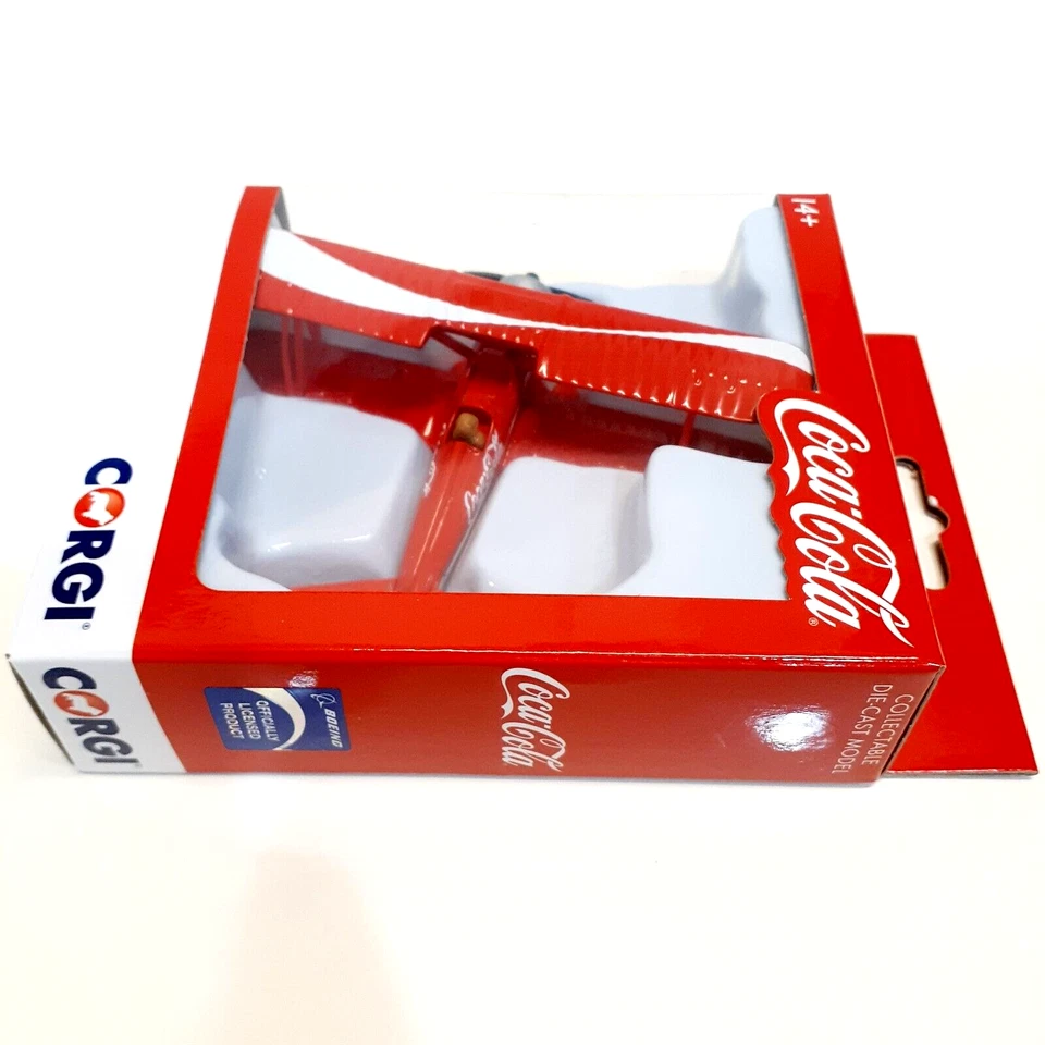 Corgi Stearman Bi Plane Coca Cola Die-Cast Model Plane New - Image 4 of 4