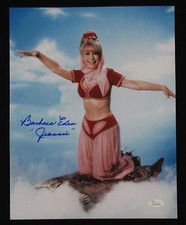 Barbra Eden Jeannie signed autograph 11 x 14 JSA COA