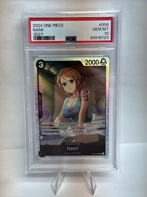 2024 One Piece Nami 3D2Y PSA 10
