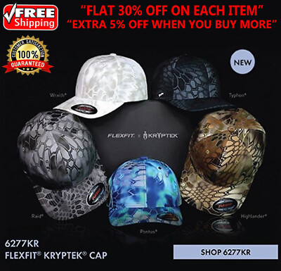 FLEXFIT NEW ORIGINAL Kryptek 6-Panels Hats Fitted Casual Baseball Cap - 6277KR