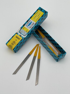 Glardon Vallorbe Messerstichel/Knife gravers | LO 0406 HSS No 22 | 2 Stück