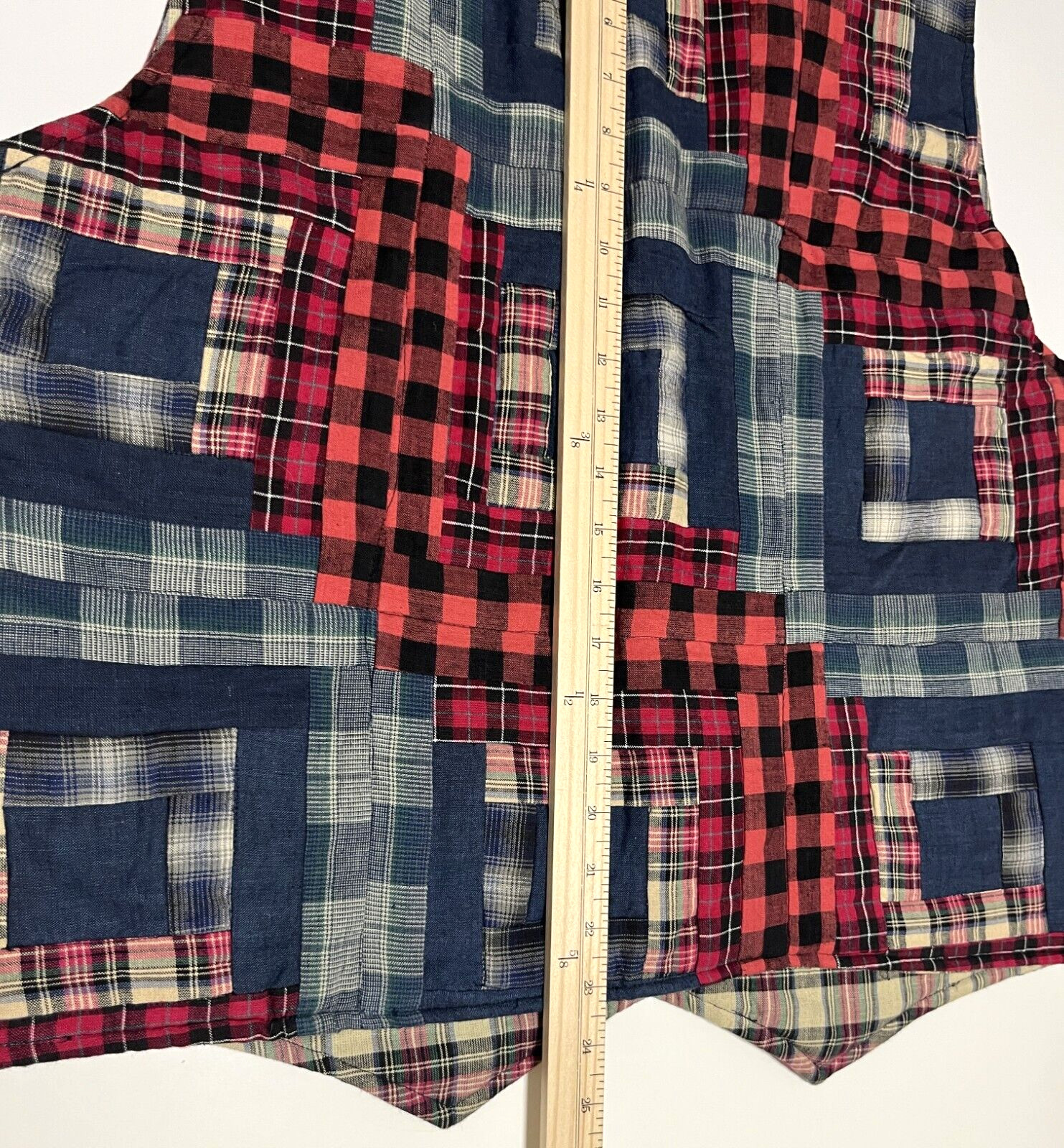 MAGIC GROUP Women Plaid Patch Patchwork Quilted V… - image 13