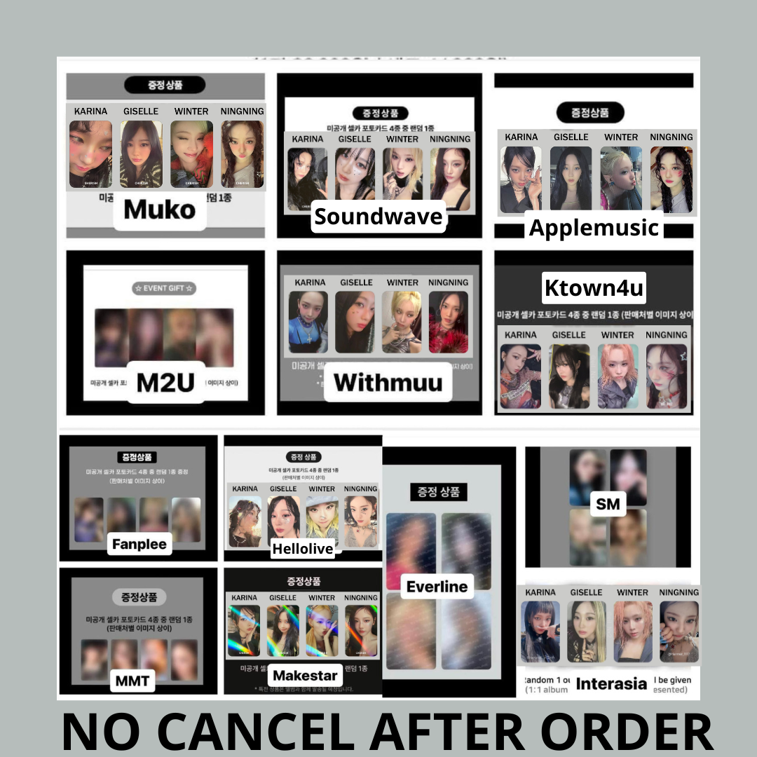 AESPA FULL ALBUM ARMAGEDDON POB PRE ORD BENEFIT SET ALL WEB