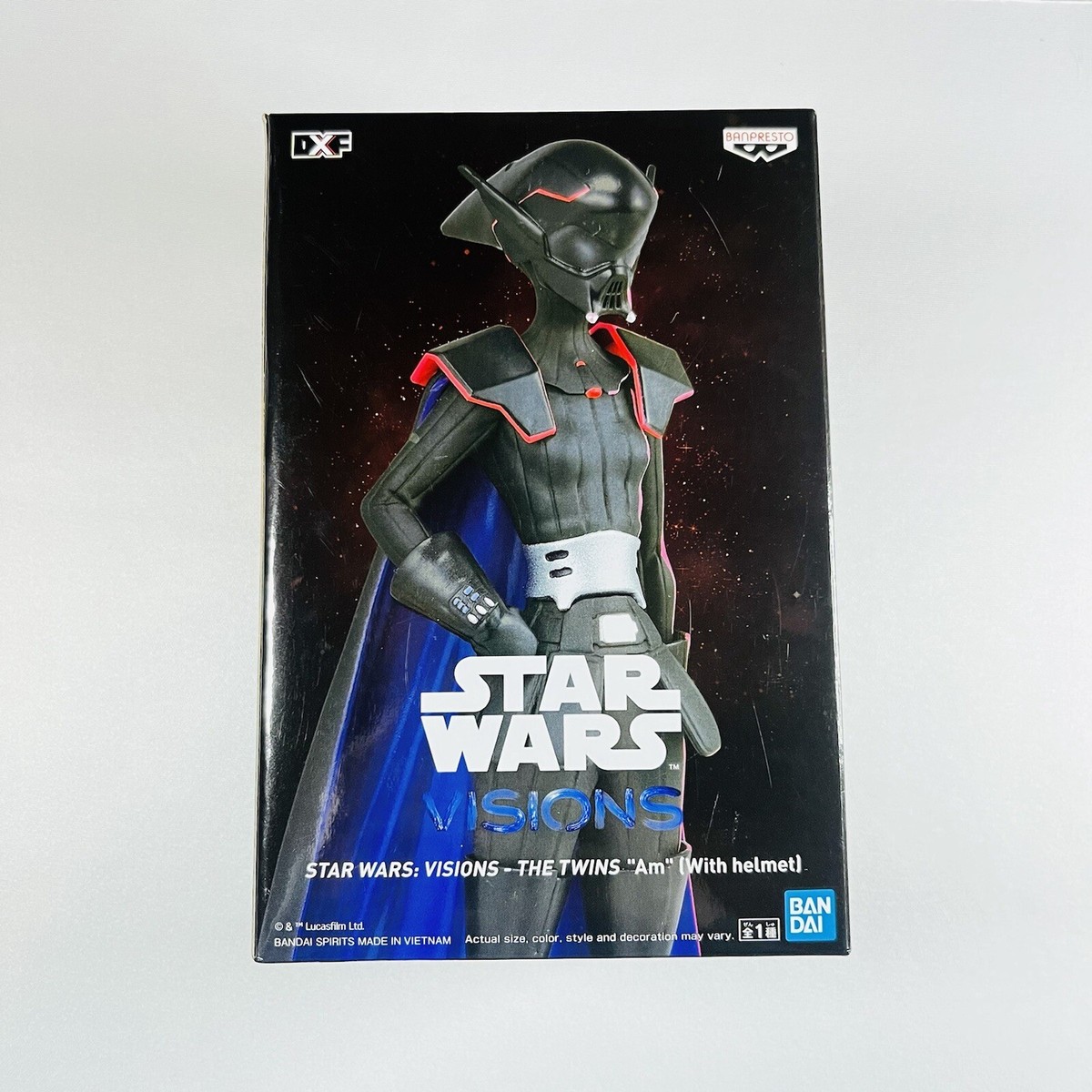 BANPRESTO Star Wars Visions Figur – The Twins ‘Am’ Mit Helm, 18 Cm, Offizielle Lizenz