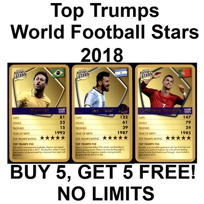 Top Trumps/Gewinner Moves World Football Stars 2018 **Bitte Karten auswählen**