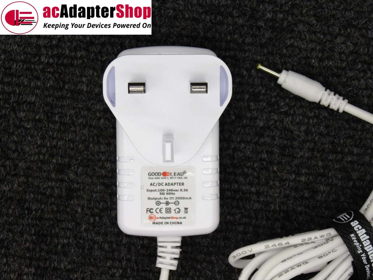 6V ACDC Switching Adapter Charger for Motorola MBP41 Baby Monitor