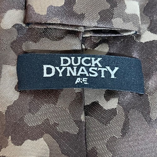 A&E Duck Dynasty Men's Brown Camo Tie Phil Robertson Happy Happy Happy - Picture 5 of 7