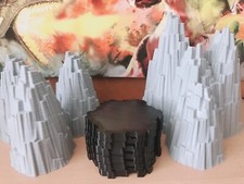 Heroscape Terrain - 4x Rock Outcrop 10 Pieces  Custom 