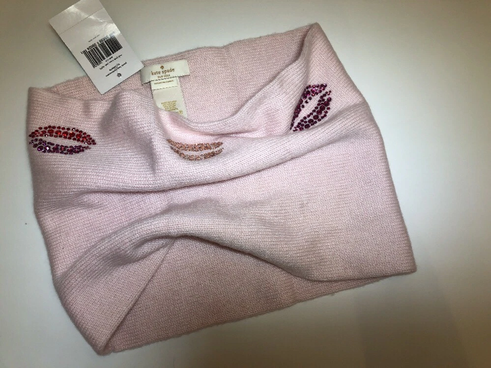 Kate Spade Blush Sparkle Neck Warmer NEW!