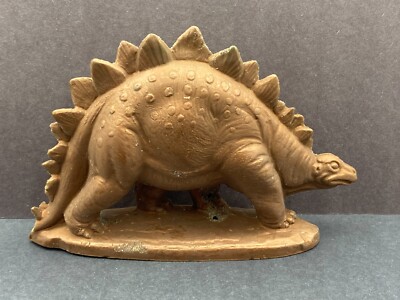 Sinclair Dinoland Mold-a-Rama Brown Stegosaurus Vintage 1960s Dinosaur Souvenir