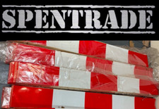 200 ROAD BARRIER HI-VIZ REFLECTIVE CHAPTER 8 STICKERS/STRIPS 49" X 5" £2 +VAT ea
