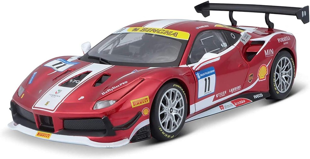 Bburago 1:24 Scale Model Compatible with Ferrari Racing 488 Challenge Boxed