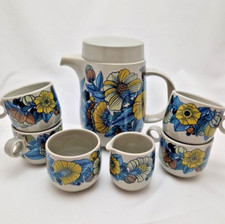 Rosenthal Service Kanne Porzellan Vintage 4 Tassen Studio Line Terra Prato retro